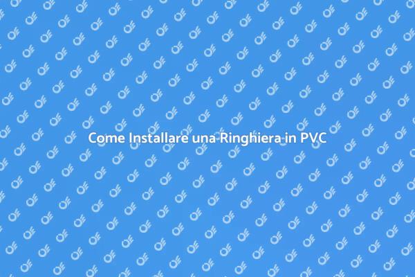 Montaggio Facile di Ringhiere in PVC