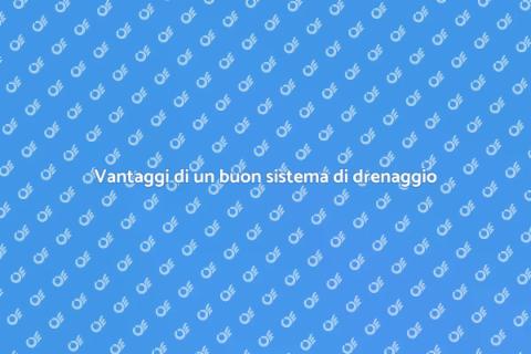 Installazione sistema di drenaggio