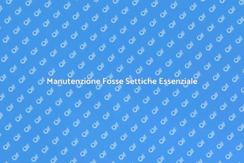 Servizi Pulizia Fosse Settiche