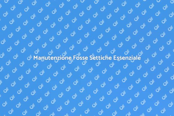 Pulizia Fosse Settiche: Perché è Fondamentale