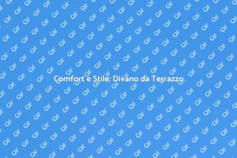 Divano da Terrazzo in Legno