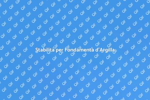 Consolidare Fondamenta d'Argilla