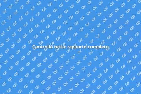 Ispezione tetto con rapporto dettagliato
