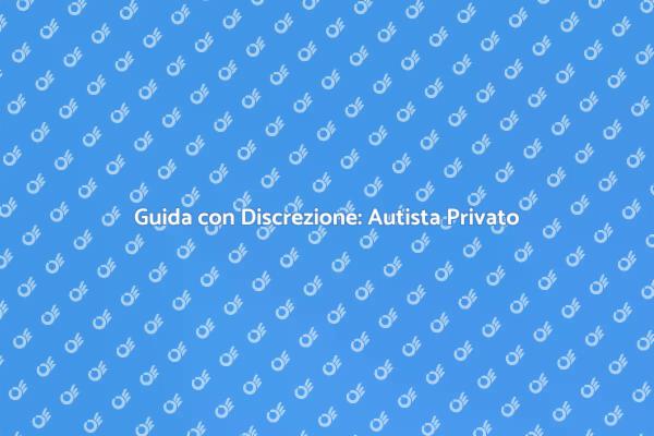 Diventa un Autista Privato di Successo