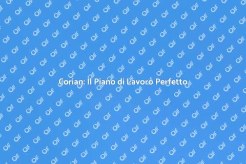 Piano di Lavoro in Corian: Eleganza