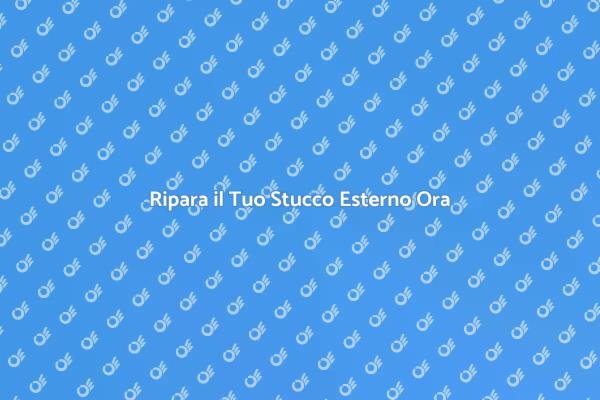 Ristrutturazione: Riparazione Stucco Esterno