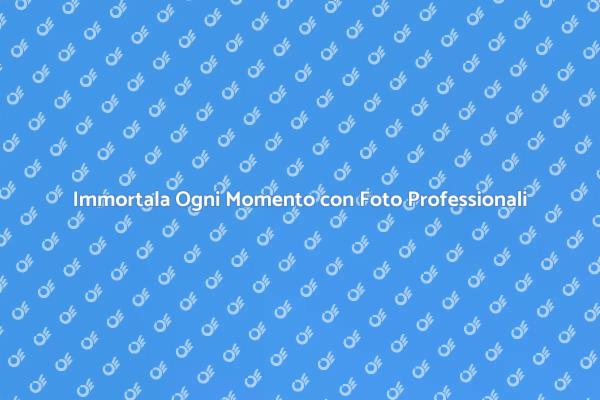 Fotografie Uniche per Eventi Speciali