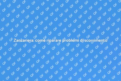 Riparazione zanzariera: soluzioni pratiche
