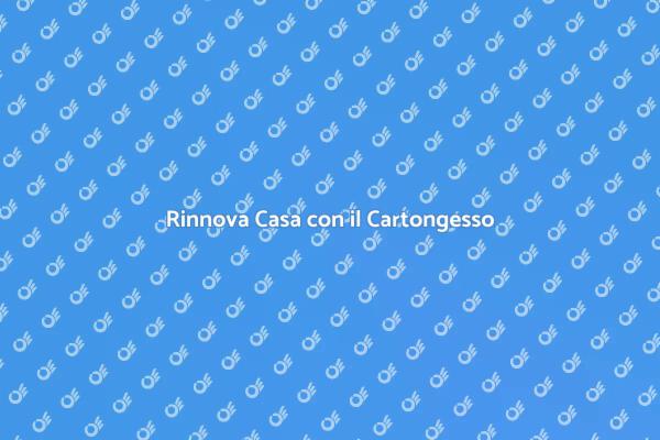 Innovazione: Abbassamento in Cartongesso