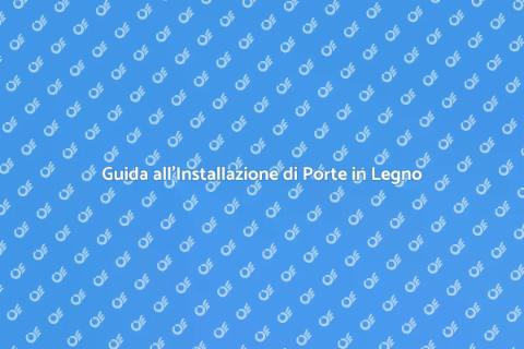 Installare Porta in Legno Massello