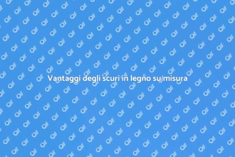 Scopri scuri in legno su misura