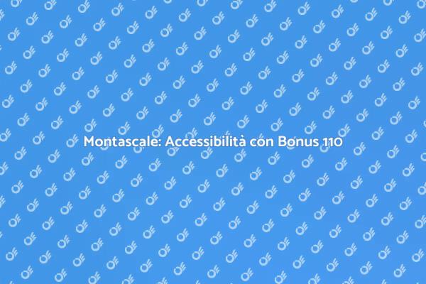 Montascale: Semplifica la Vita con il Bonus