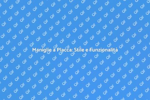 Porta con Maniglie a Placca Elegante