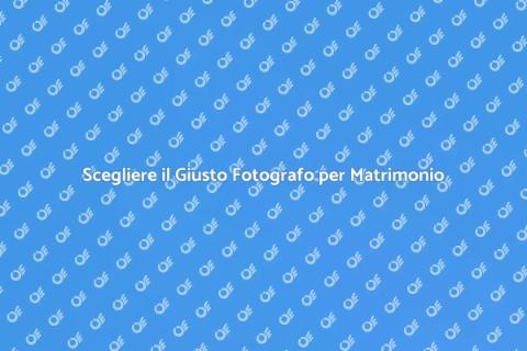 Fotografo Esperto per Matrimonio