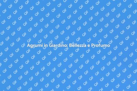 Siepe di Agrumi: Verde e Profumo