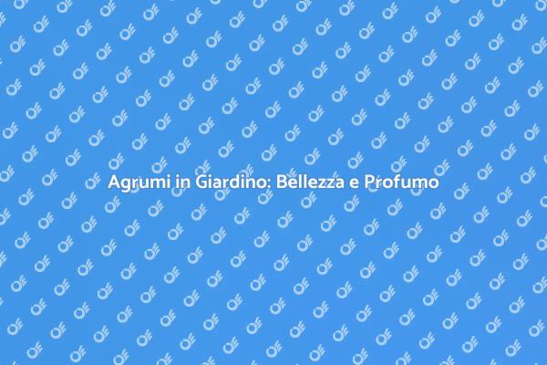 Siepe di Agrumi: Un Tocco di Verde