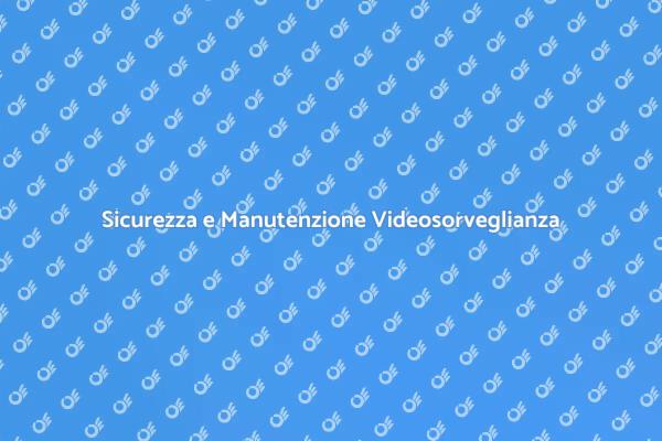 Manutenzione Essenziale per Videosorveglianza