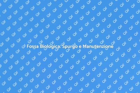 Spurgo Fossa Biologica: Soluzioni Efficaci