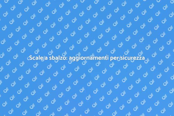 Sicurezza in elevazione: scale a sbalzo