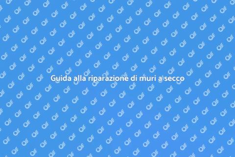 Riparare muro a secco fori piccoli