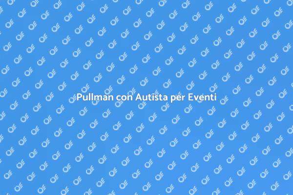 Trasporti di Gruppo: Noleggia un Pullman