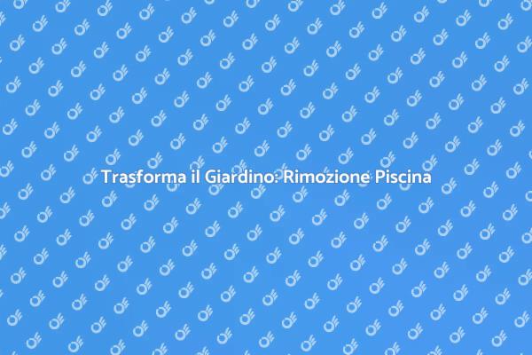 Trasforma il Tuo Spazio Esterno Ora!