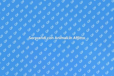Affitto Animali per Feste Private