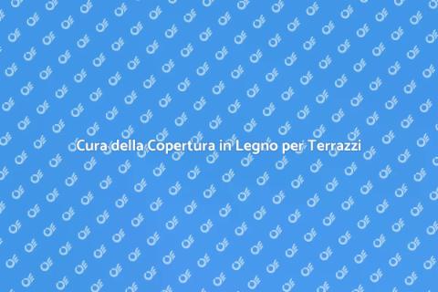 Manutenzione Copertura in Legno Terrazzo