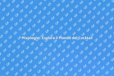 Barman Mixologist: Arte del Cocktail