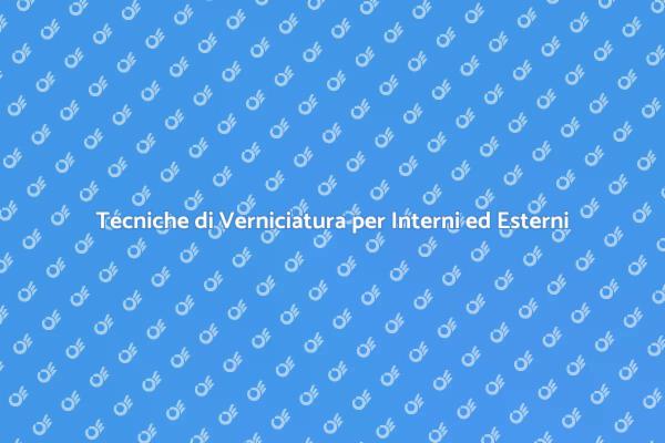 Guida alla Verniciatura di Superfici