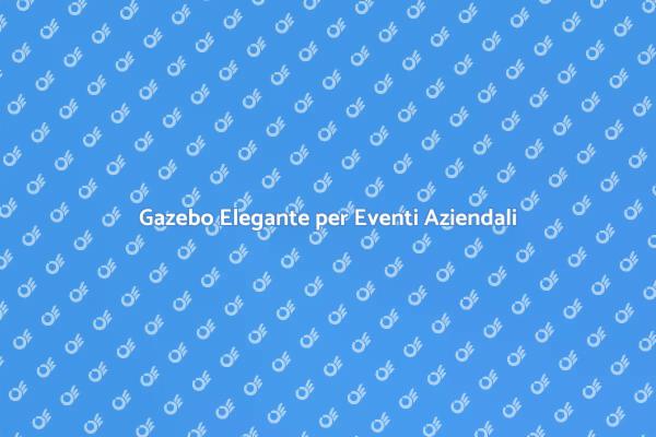 Gazebo in Legno: Atmosfera Ideale per Eventi