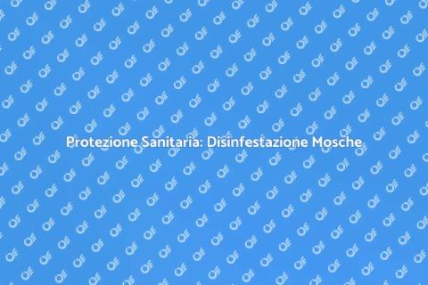 Disinfestazione Mosche in Strutture Sanitarie