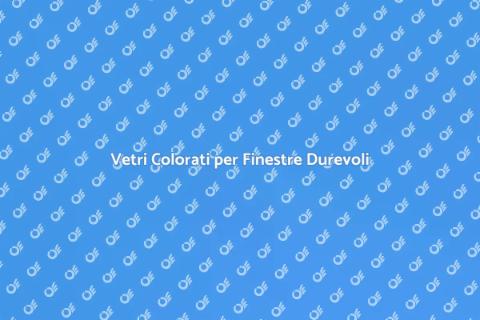 Colorazione Durevole dei Vetri Finestre