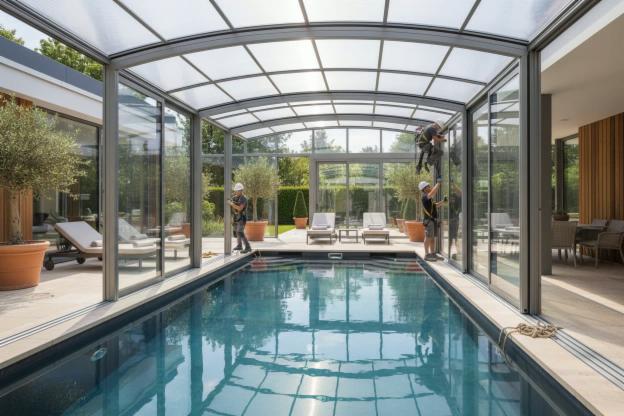 Quanto costa installare un tetto scorrevole per piscina?