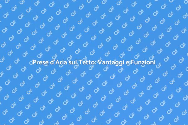 Prese d'Aria: Fondamentali per Comfort