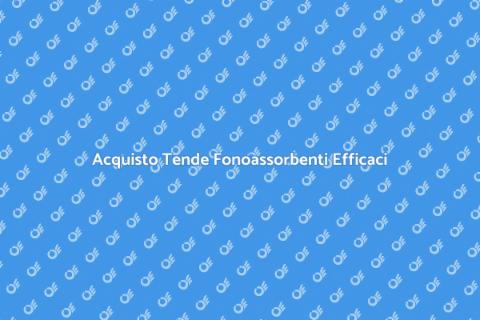 Tende Fonoassorbenti per Sale Conferenze