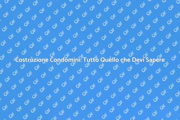 Realizza il Tuo Condominio Ideale