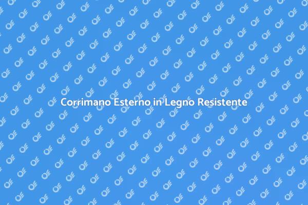 Sicurezza e Stile: Corrimano in Legno