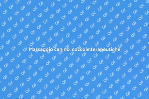 Massaggio per cani: benessere e coccole