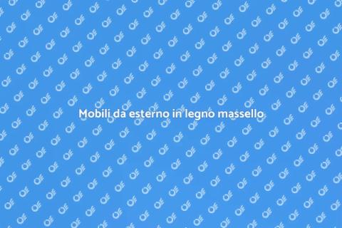 Set da pranzo in legno massello