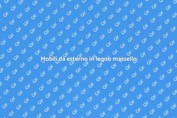 Scopri il legno massello per esterni