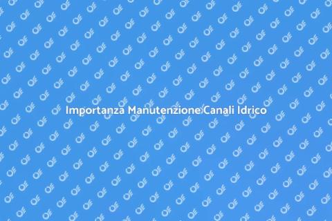 Manutenzione Canali Idrico Essenziale