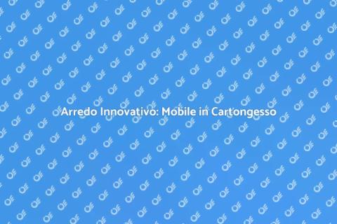 Mobile in Cartongesso con Mensole