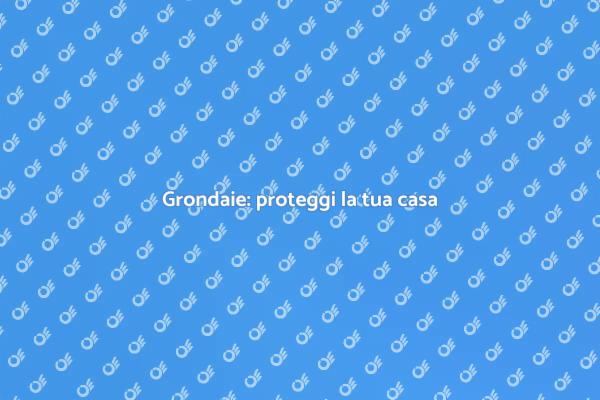 Grondaie e protezione della casa