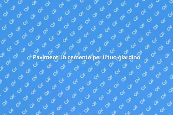Cemento per giardini: la scelta perfetta