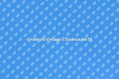 Giradischi Portatile Vintage per DJ