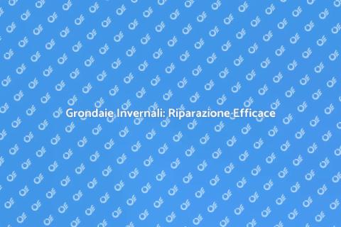 Riparare Grondaia Danneggiata Ghiaccio
