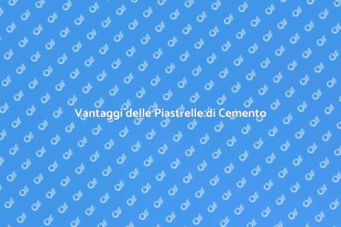 Pavimentazione in Piastrelle di Cemento