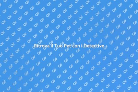 Servizio Ricerca Pet Detective