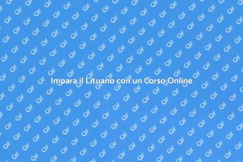 Corso di Lituano Online per Tutti